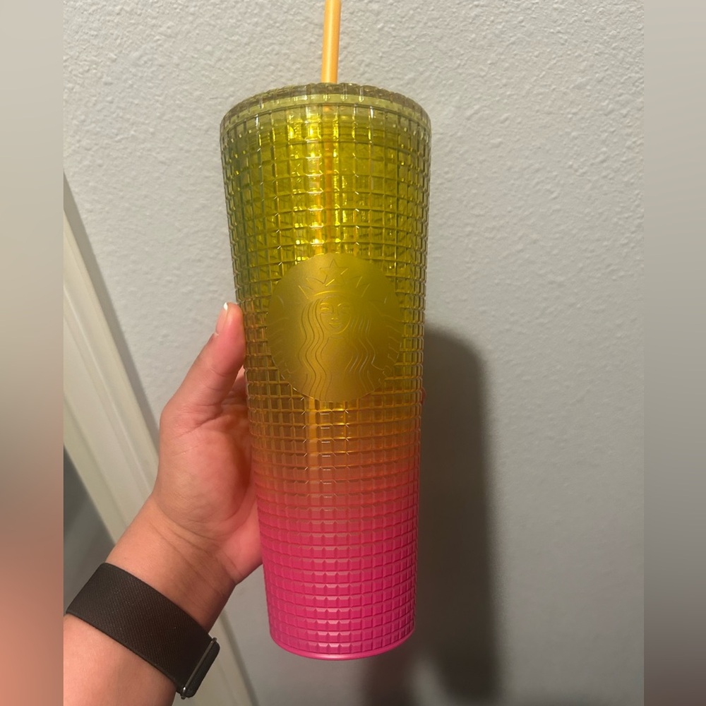 Starbucks Gradient Yellow to Pink Tumbler